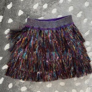 Lola Colorful Fringe Mini Skirt